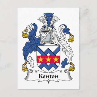 Kenton Family Crest Postcard