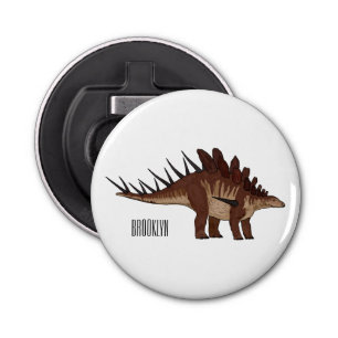 Kentrosaurus cartoon illustration bottle opener
