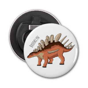 Kentrosaurus cartoon illustration bottle opener