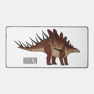 Kentrosaurus cartoon illustration  desk mat