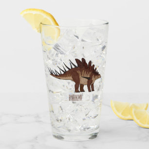 Kentrosaurus cartoon illustration  glass