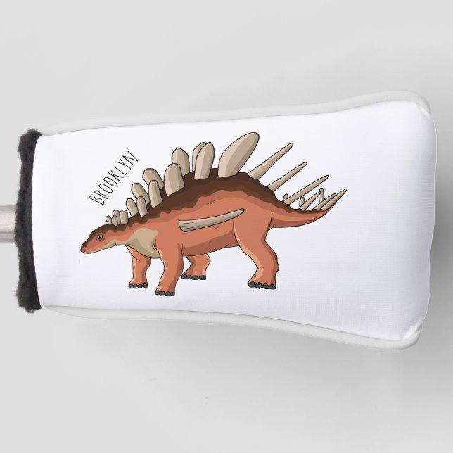 Kentrosaurus cartoon illustration  golf head cover (Front)