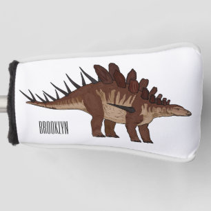 Kentrosaurus cartoon illustration  golf head cover