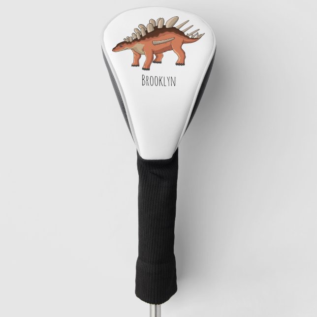 Kentrosaurus cartoon illustration golf head cover (Front)