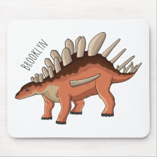Kentrosaurus cartoon illustration mouse pad