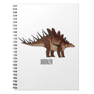 Kentrosaurus cartoon illustration notebook