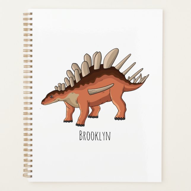 Kentrosaurus cartoon illustration planner (Front)