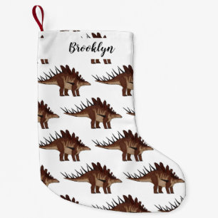 Kentrosaurus cartoon illustration small christmas stocking