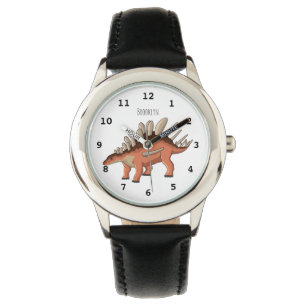 Kentrosaurus cartoon illustration watch