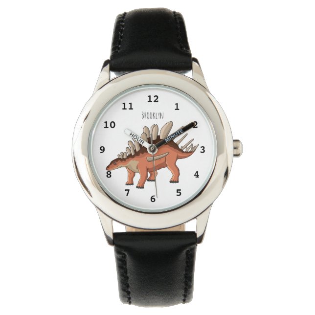 Kentrosaurus cartoon illustration watch (Front)