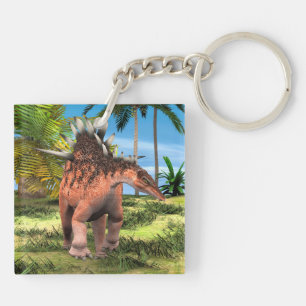Kentrosaurus Dinosaur Jungle Prehistoric Art Key Ring