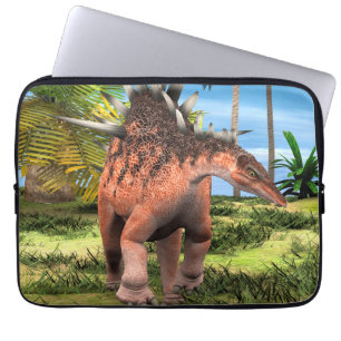 Kentrosaurus Dinosaur Jungle Prehistoric Art Laptop Sleeve
