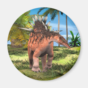 Kentrosaurus Dinosaur Jungle Prehistoric Art Magnet