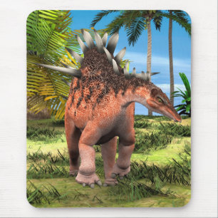 Kentrosaurus Dinosaur Jungle Prehistoric Art Mouse Pad