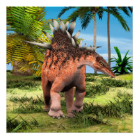 Kentrosaurus Dinosaur Jungle Prehistoric Art
