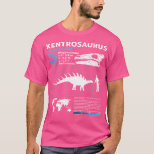 Kentrosaurus Fact Sheet Dinosaur Facts T-Shirt