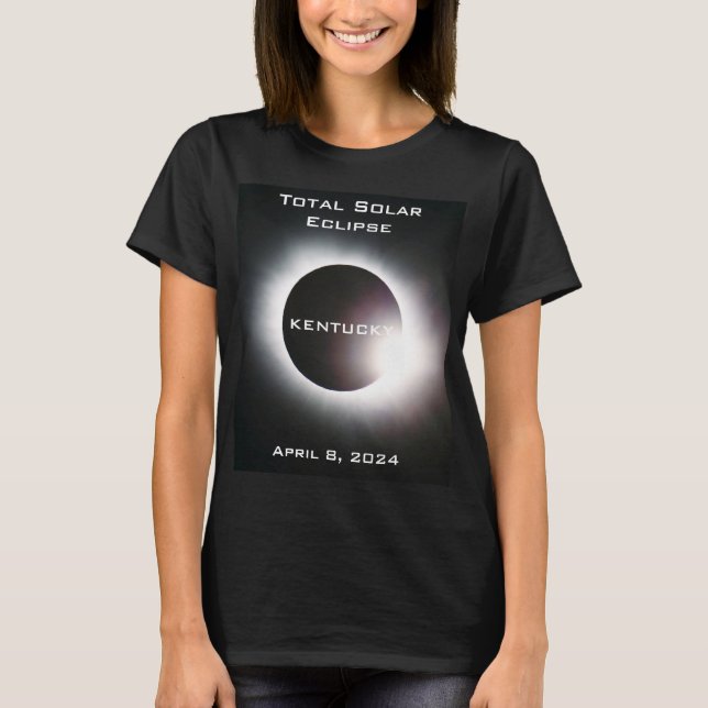 KENTUCKEY Total solar eclipse April 8, 2024 T-Shirt (Front)
