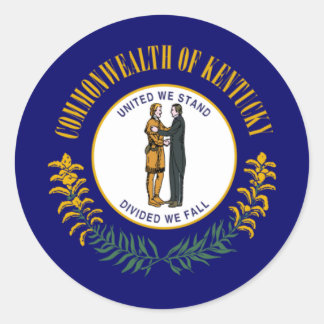Kentuckian Flag, Flag of Kentucky Classic Round Sticker