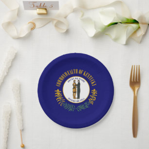 Kentuckian Flag, Flag of Kentucky Paper Plate