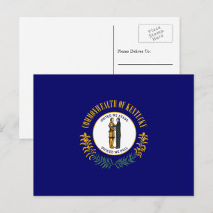 Kentuckian Flag, Flag of Kentucky Postcard
