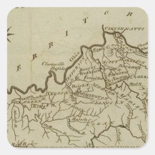 Kentucky 5 square sticker