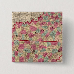 Kentucky and Tennessee 2 15 Cm Square Badge