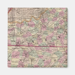 Kentucky and Tennessee 4 Magnet