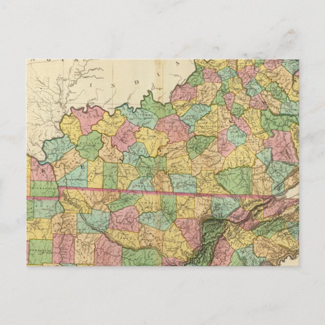 Kentucky and Tennessee 6 Postcard (Front)