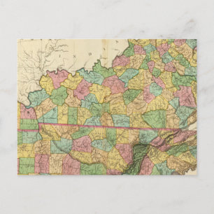 Kentucky and Tennessee 6 Postcard
