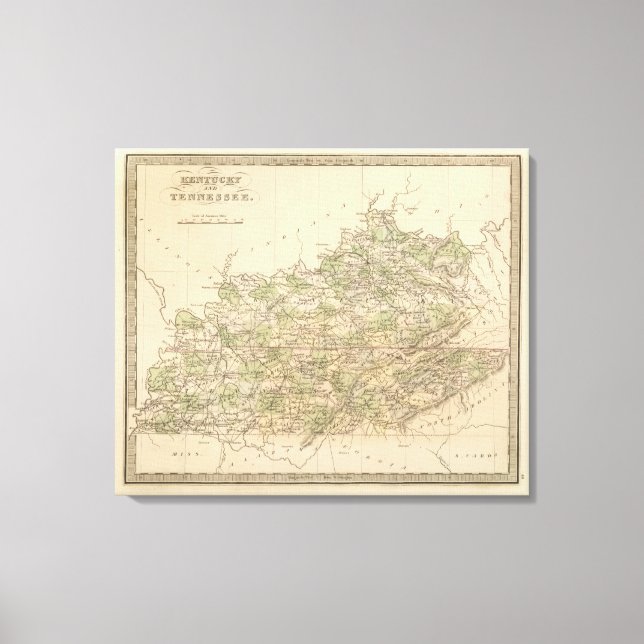 Kentucky and Tennessee 8 Canvas Print (Front)