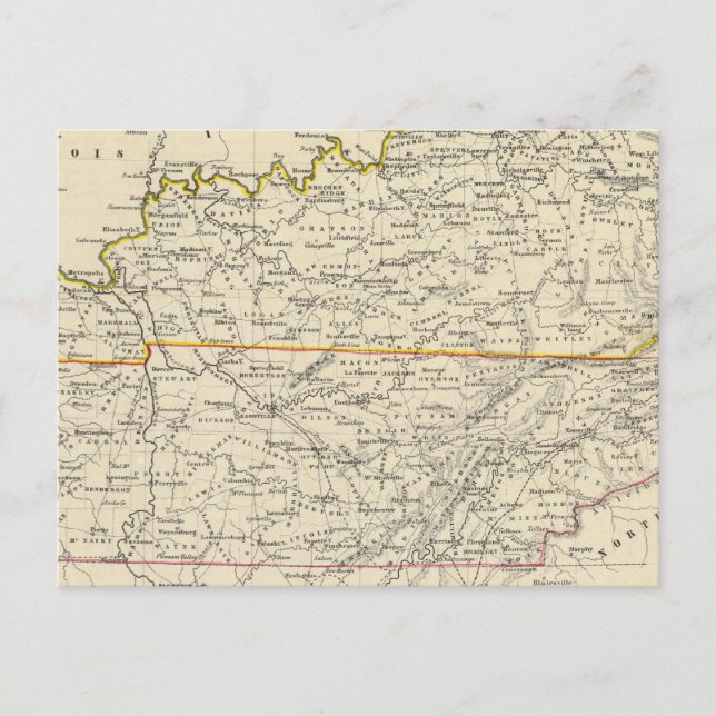 Kentucky and Tennessee Postcard (Front)