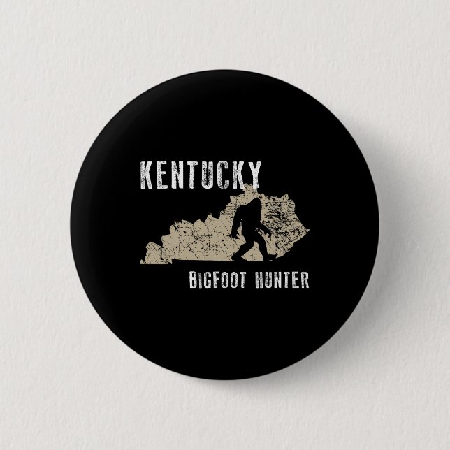 Kentucky Bigfoot Hunter  6 Cm Round Badge (Front)