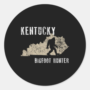 Kentucky Bigfoot Hunter  Classic Round Sticker