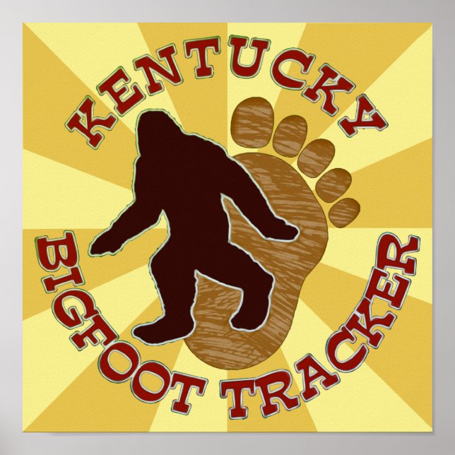Kentucky Bigfoot Tracker Poster (Front)