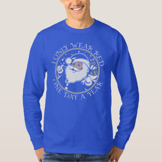 Kentucky Blue Santa Long Sleeve T-shirt