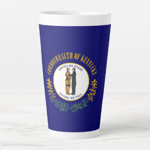 Kentucky: Bluegrass Commonwealth US State Flag Latte Mug
