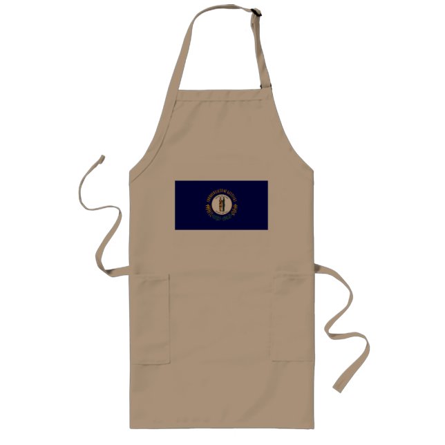 Kentucky: Bluegrass Commonwealth US State Flag Long Apron (Front)