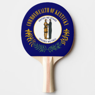 Kentucky: Bluegrass Commonwealth US State Flag Ping Pong Paddle
