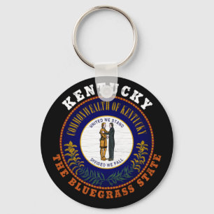 KENTUCKY BLUEGRASS STATE FLAG KEY RING