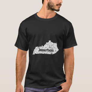 Kentucky Bourbon Love Home State Blue T-Shirt