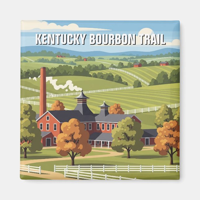 Kentucky Bourbon Trail Travel Magnet (Front)