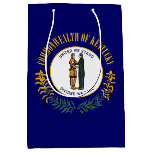 Kentucky Commonwealth State Flag Bluegrass State M Medium Gift Bag