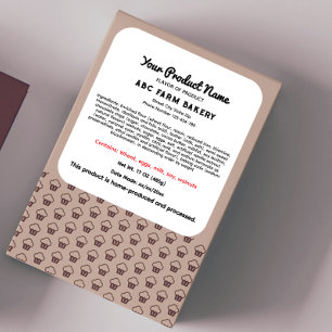 Kentucky Cottage Food Law Label home bakery