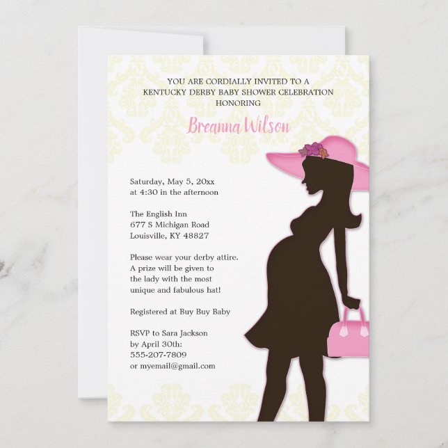 Kentucky Derby Baby Shower Invitation (Front)