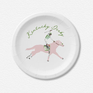 Kentucky Derby Horse Jockey Paper Plates