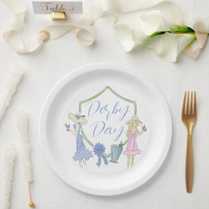 Kentucky Derby Party Paper Plate