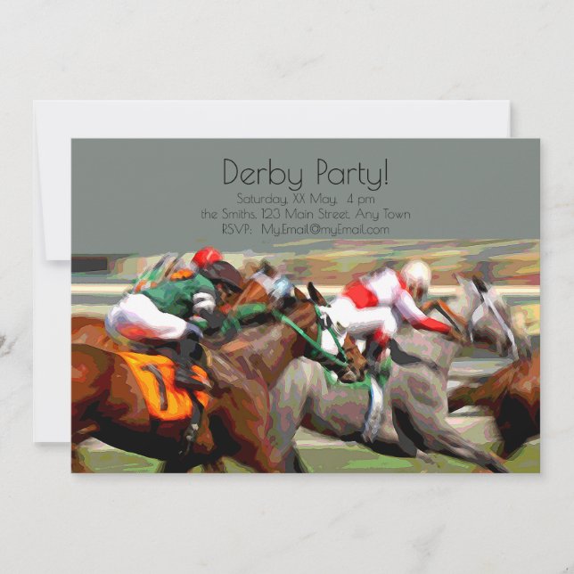 Kentucky Derby Viewing Party Invitation (Front)