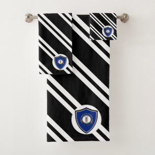Kentucky flag bath towel set