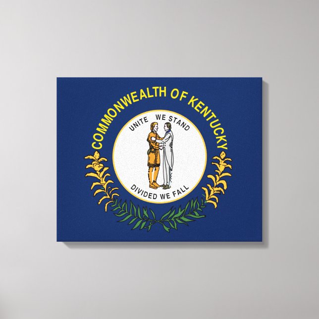 Kentucky flag canvas print (Front)