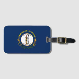 Kentucky flag luggage tag